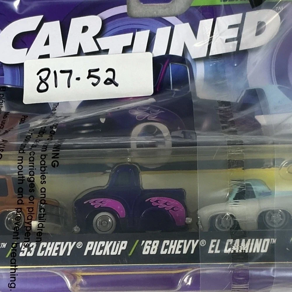 Car Tuned Series 4 Chevy Kustoms Diecast 3 Pack C10 Pickup El Camino New